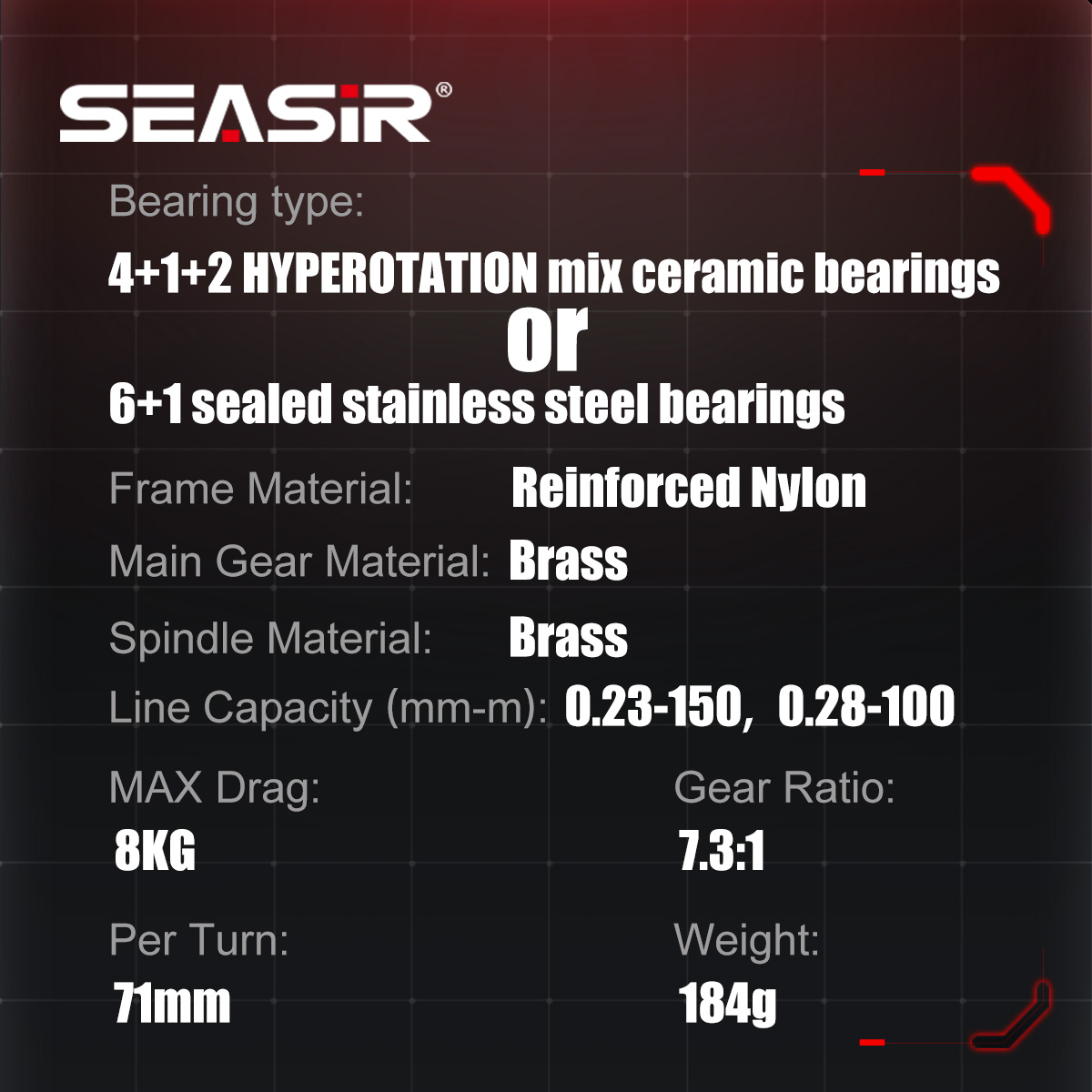 SEASIR CAST-X3 Baitcasting Ree - Abu Garcia Reel Max recension och pris