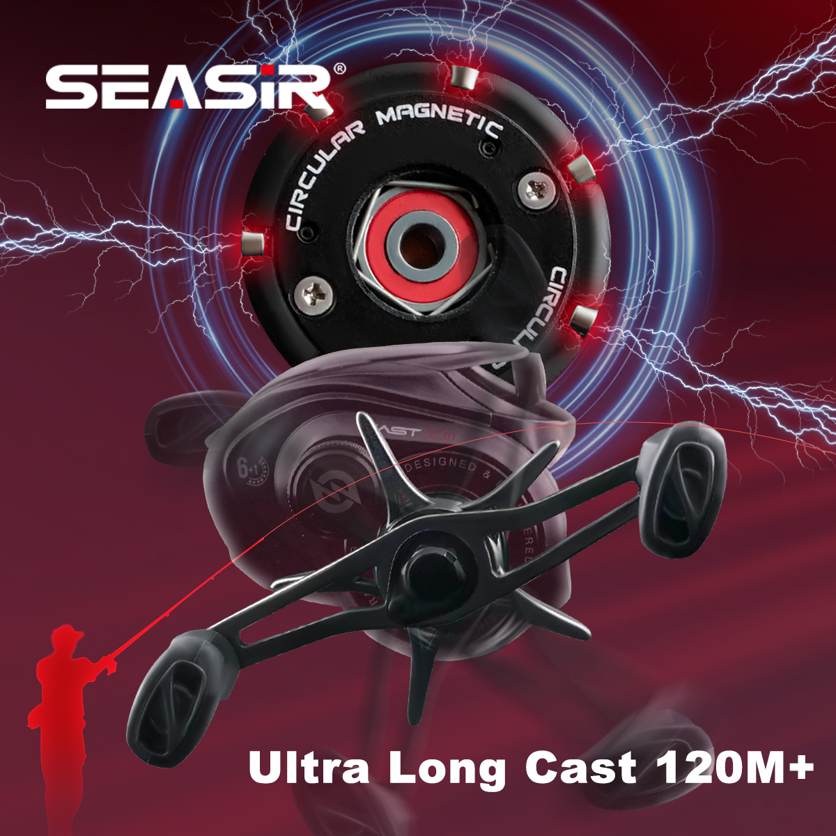 SEASIR CAST-X3 Baitcasting Ree - Abu Garcia Reel Max recension och pris
