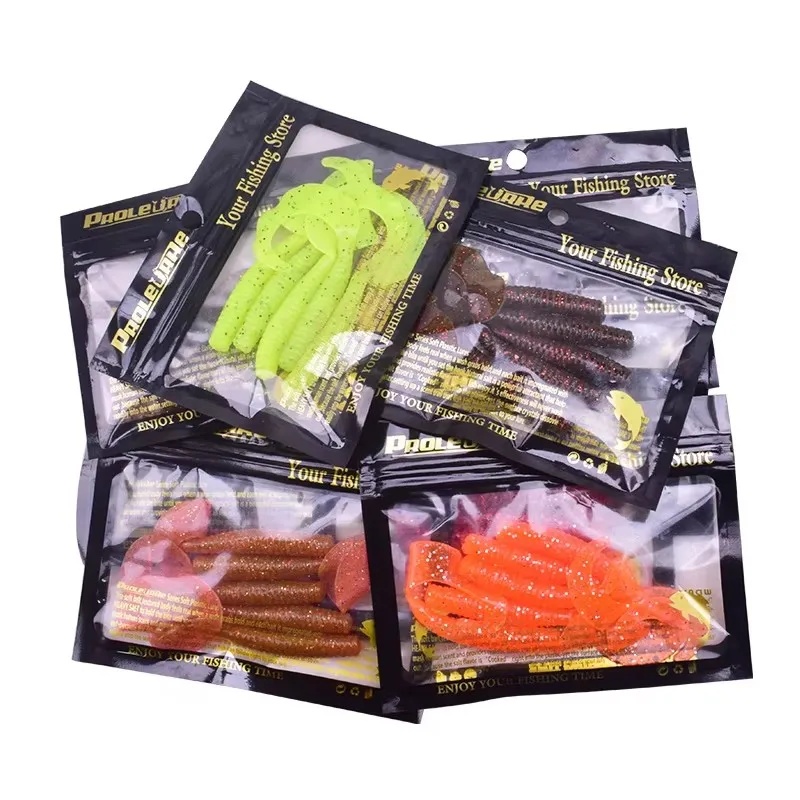 5pcs/Lot Worm Curly Soft Bait  - Fishing Lure Swimbait recension och pris