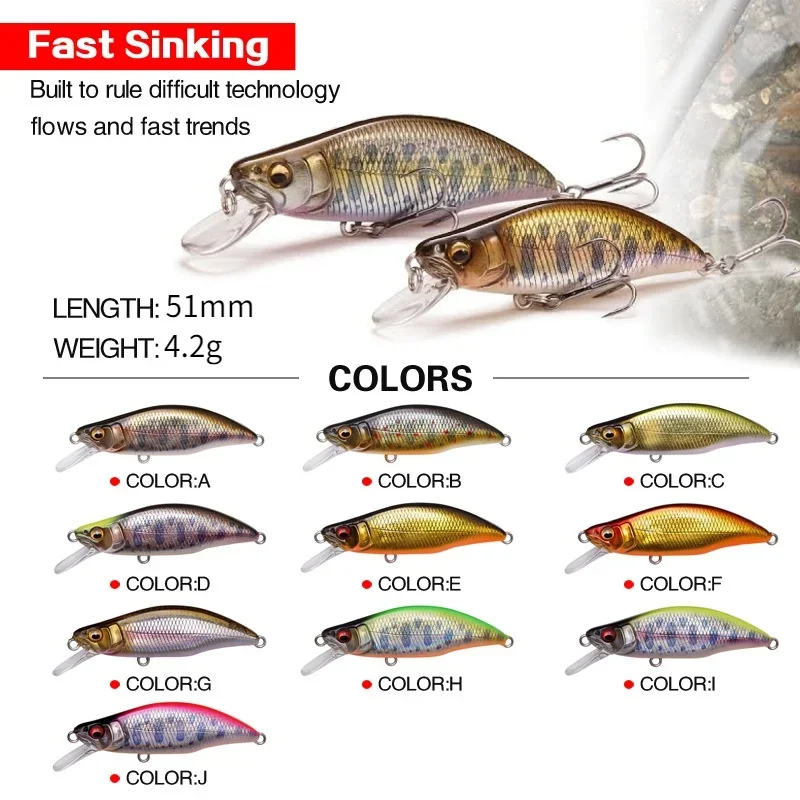 1pc Japan Design 51mm 4.2g Sin - Fishing Lure Crankbait recension och pris
