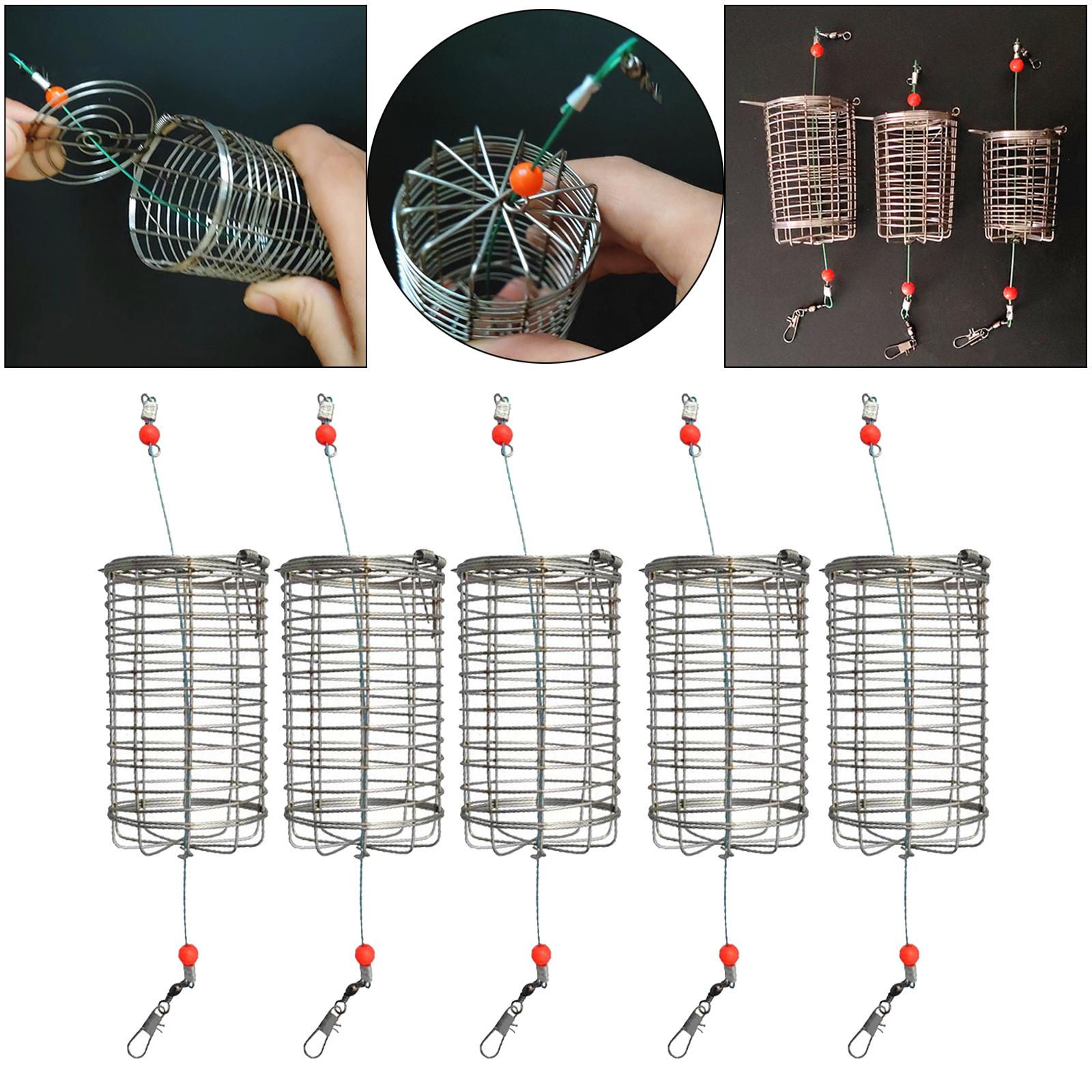 5x Solid Fishing Feeder Cage T - Fishing Lure Topwater recension och pris