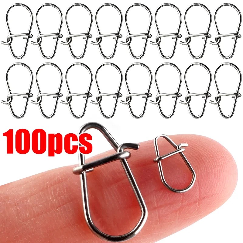 100PCS Stainless Steel Fishing - Fishing Lure Accessories recension och pris
