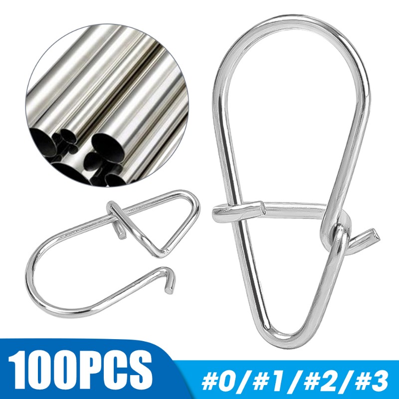 100PCS Stainless Steel Fishing - Fishing Lure Accessories recension och pris